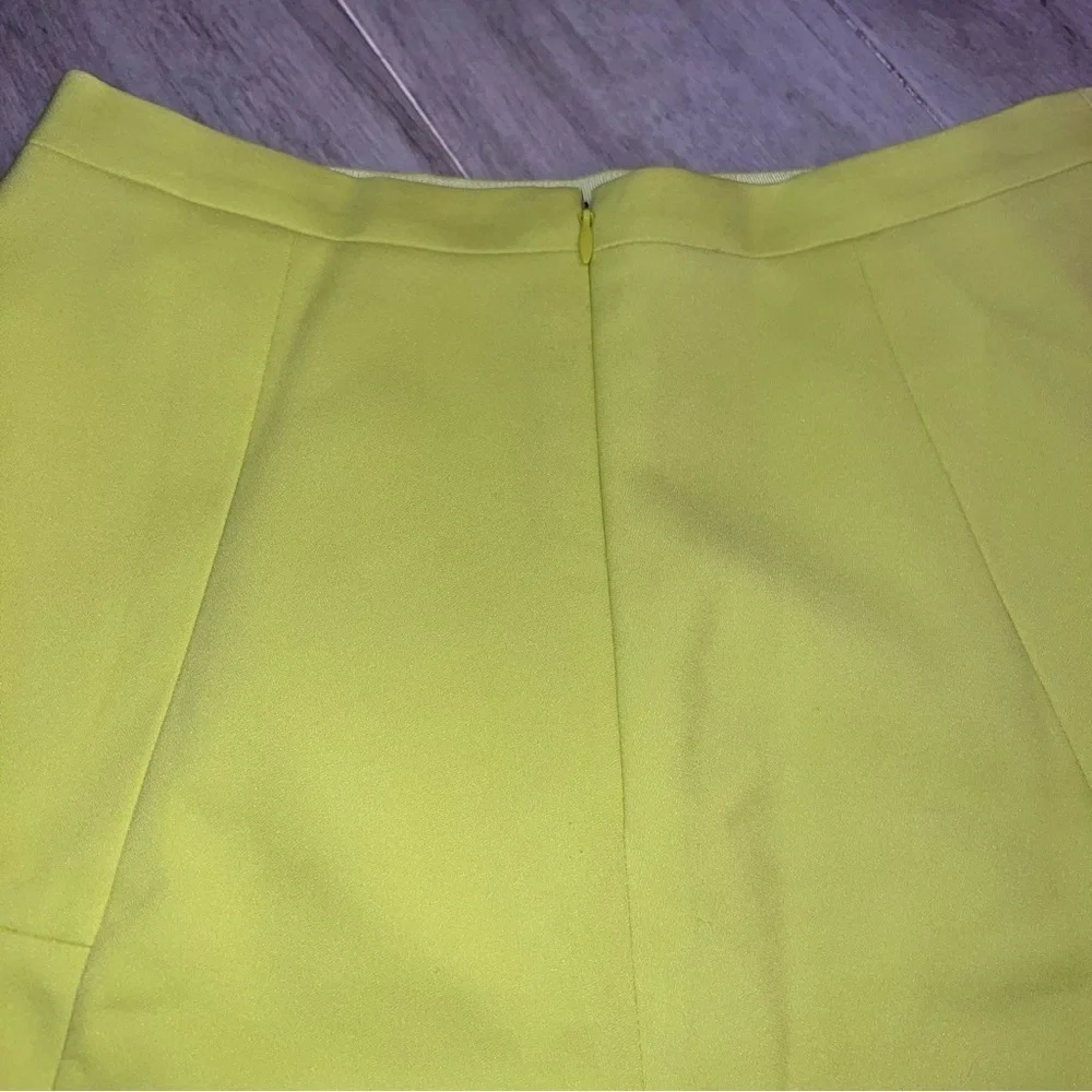 J. Crew Neon Yellow Blogger Favorite Skater A-Line Skirt, Women’s Size 2